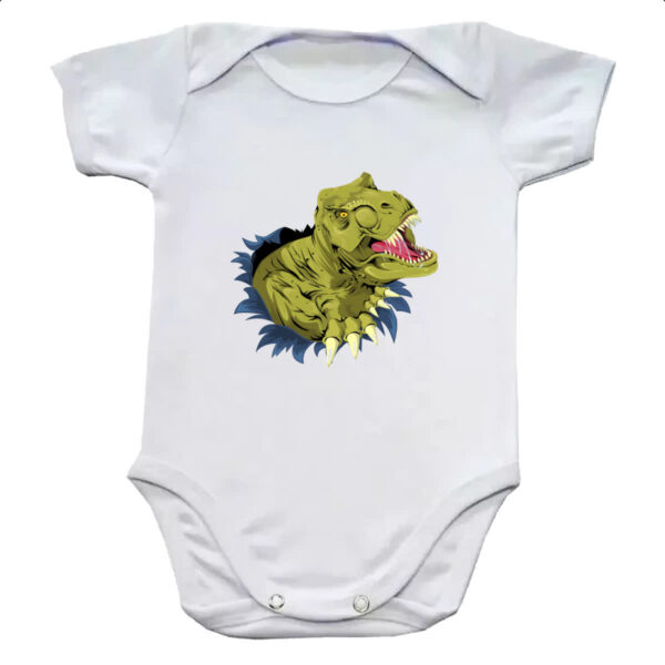 Body infantil Tiranossauro Rex Rasgando a Camisa