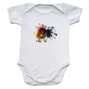 Body infantil Splash arte filhote de gato
