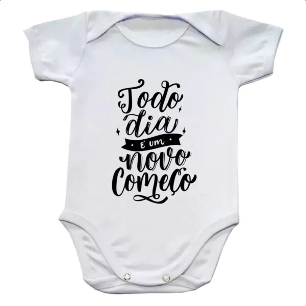 Body infantil Todia dia novo comeco