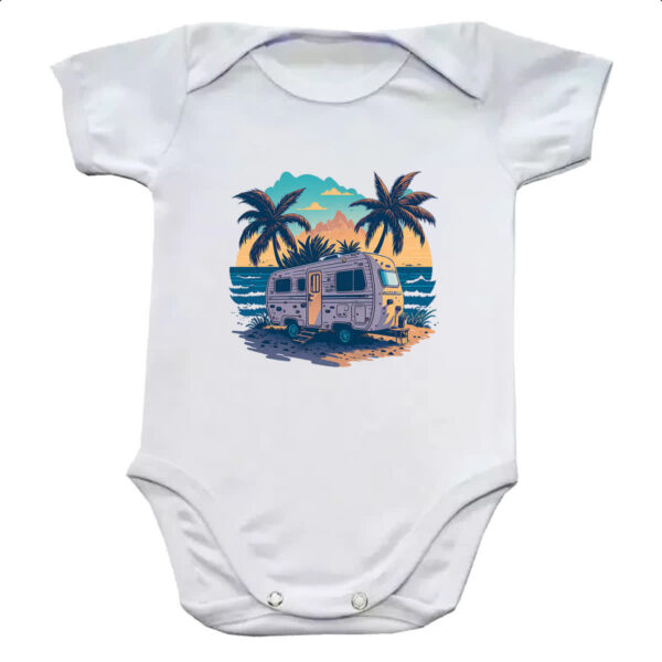 Body infantil Trailer Acampamento Sunset