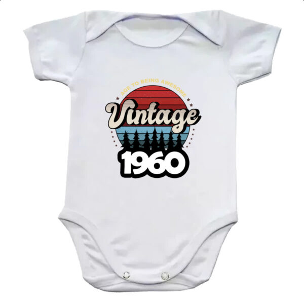 Body infantil Vintage being awesome 1960
