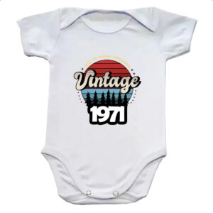 Body infantil Vintage being awesome 1971