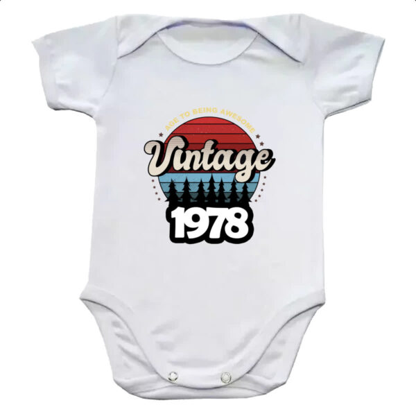 Body infantil Vintage being awesome 1978