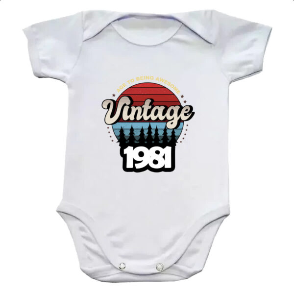 Body infantil Vintage being awesome 1981
