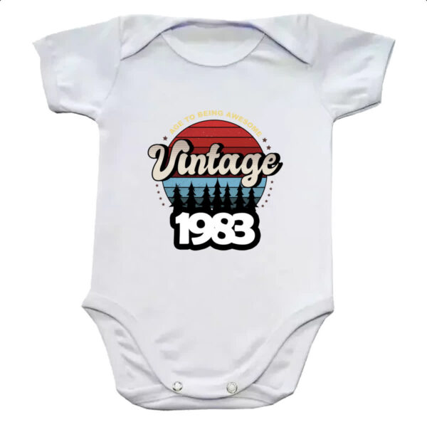 Body infantil Vintage being awesome 1983