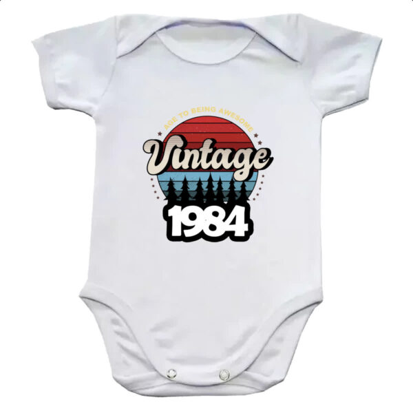 Body infantil Vintage being awesome 1984