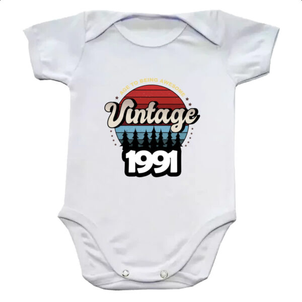 Body infantil Vintage being awesome 1991