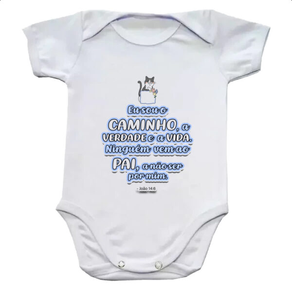 Body infantil Versiculo Fofinho eu sou o caminho