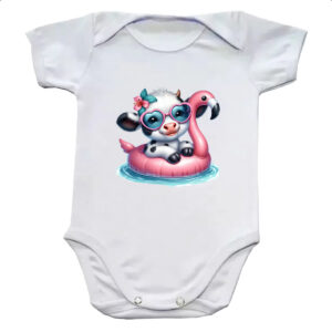 Body infantil Vaca na boia
