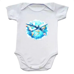 Body infantil Viagem aviao turismo