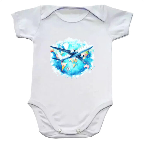 Body infantil Viagem aviao turismo