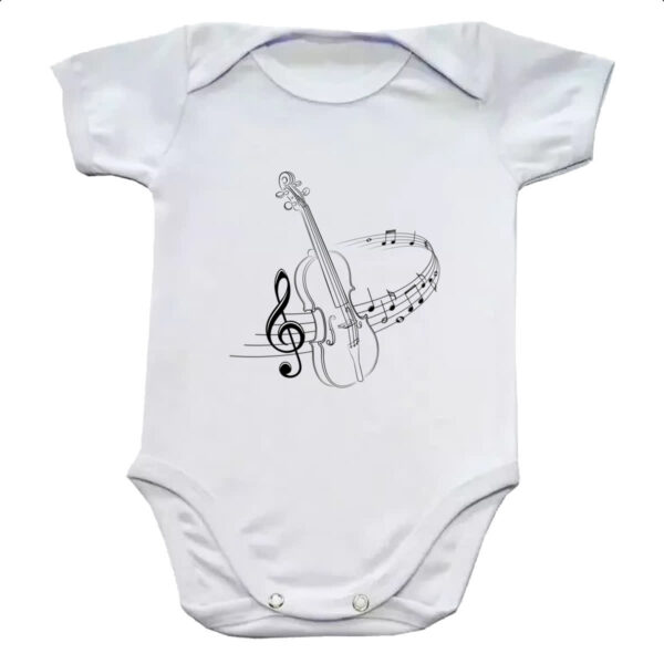 Body infantil Violino partitura musical