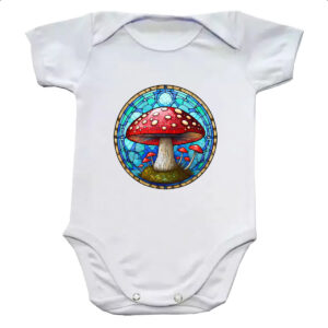 Body infantil Vitral Cogumelo
