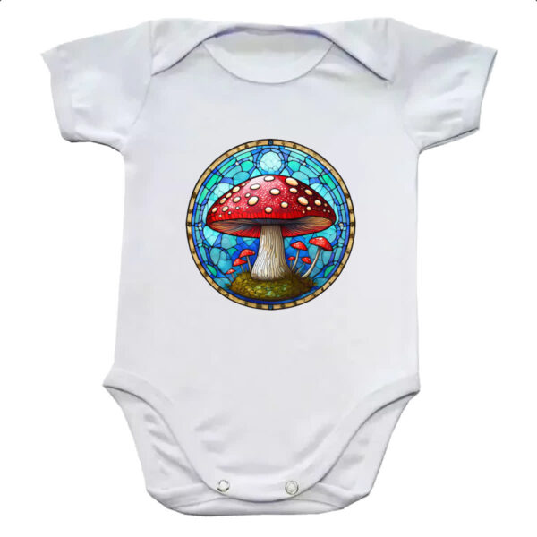 Body infantil Vitral Cogumelo