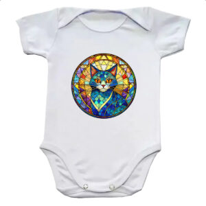 Body infantil Vitral Gato