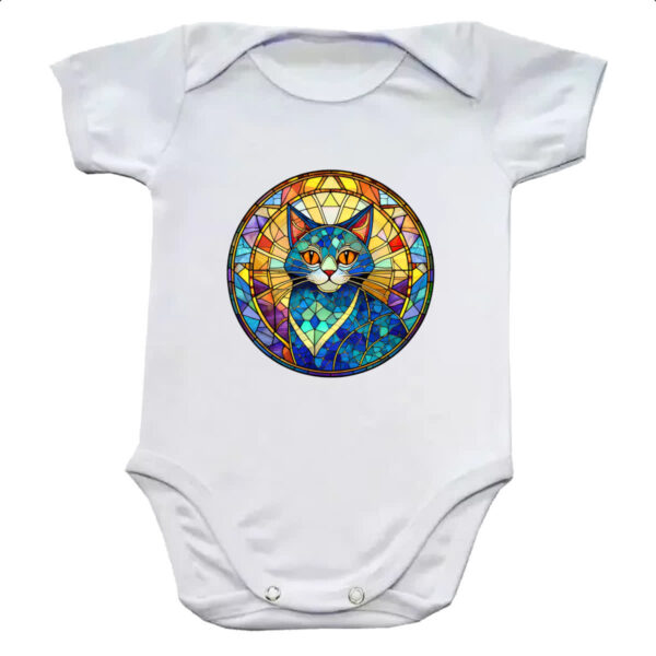 Body infantil Vitral Gato