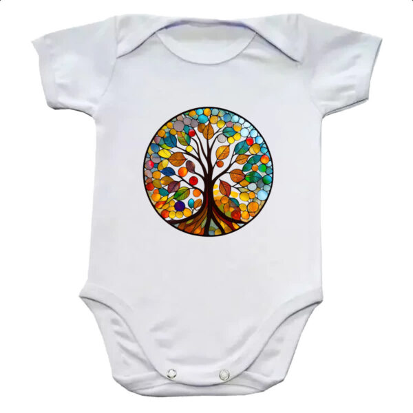Body infantil Vitral arvore da vida