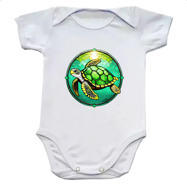 Body infantil Vitral tartaruga