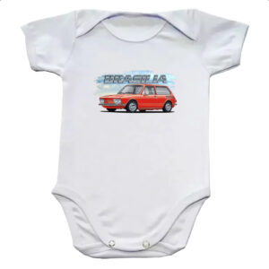Body infantil Brasilia Classica Vermelha