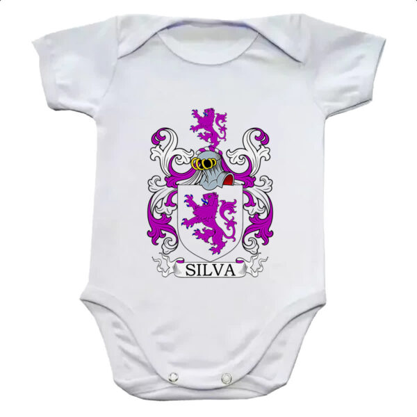 Body infantil Brasao Familia Silva