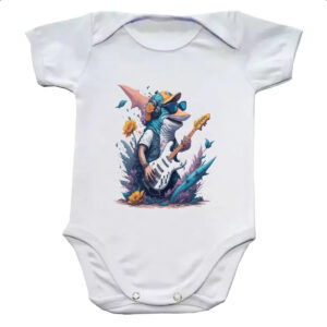 Body infantil Tubarao guitarrista