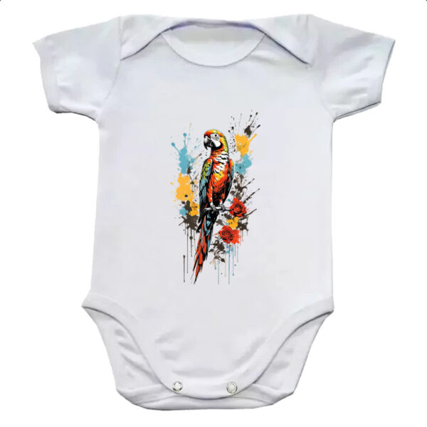 Body infantil Arara splash art