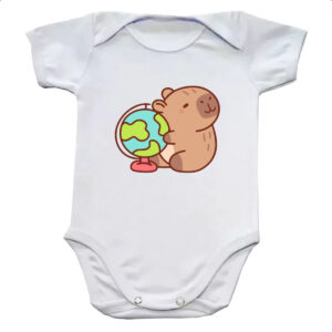 Body infantil Capivara Globo