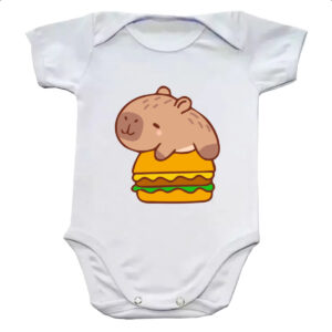 Body infantil Capivara Hamburguer