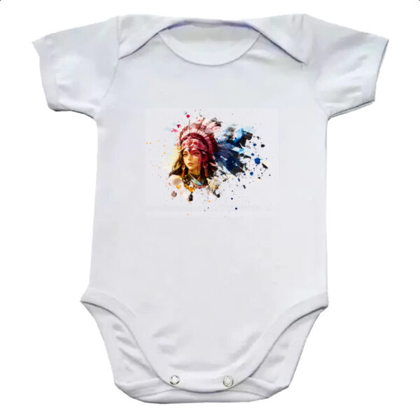 Body infantil Guerreira indigena splash art