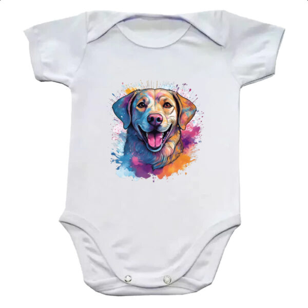 Body infantil Labrador Retriever watercolor art