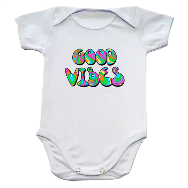 Body infantil Hippie Psicodelico Boas Vibracoes