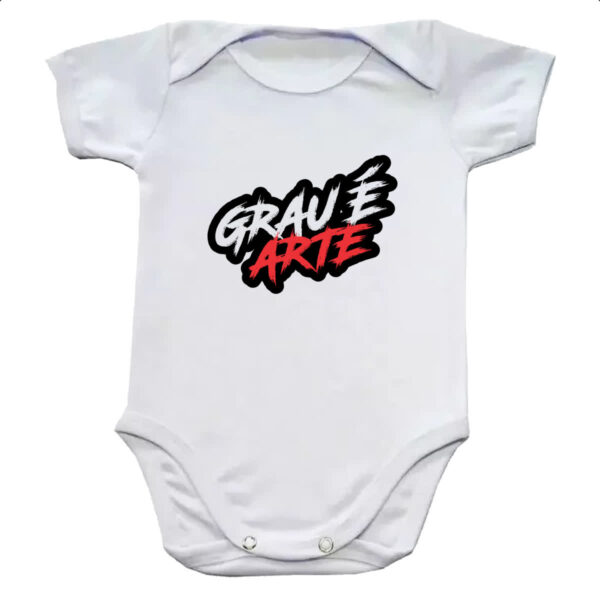 Body infantil Grau e arte