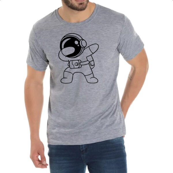 Camiseta Cinza Astronauta dab - Imagem 2