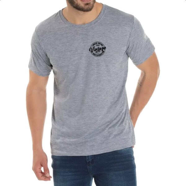 Camiseta Cinza Brasao Limited Edition Vintage 1964 - Imagem 2