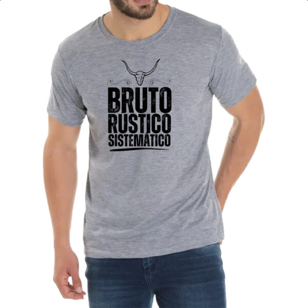 Camiseta Cinza Bruto Rustico Sistematico - Imagem 2