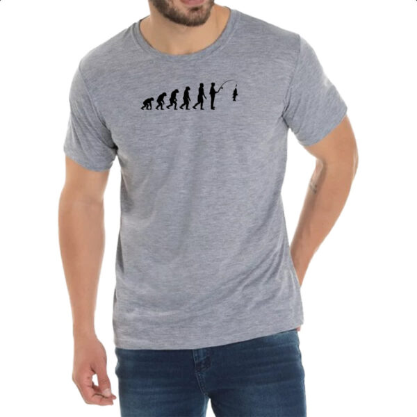Camiseta Cinza Evolucao pescaria - Image 2