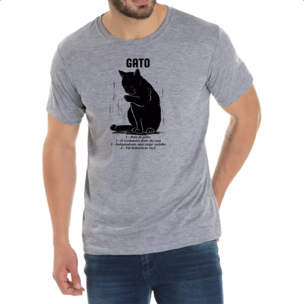 Camiseta Cinza Gato explicacao - Imagem 2