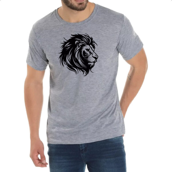 Camiseta Cinza Leao de Juda Linear - Imagem 2