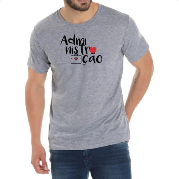 Camiseta Cinza Administracao - 3 - Imagem 2