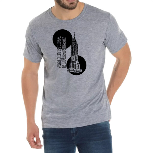 Camiseta Cinza Arquitetura e urbanismo - Imagem 2