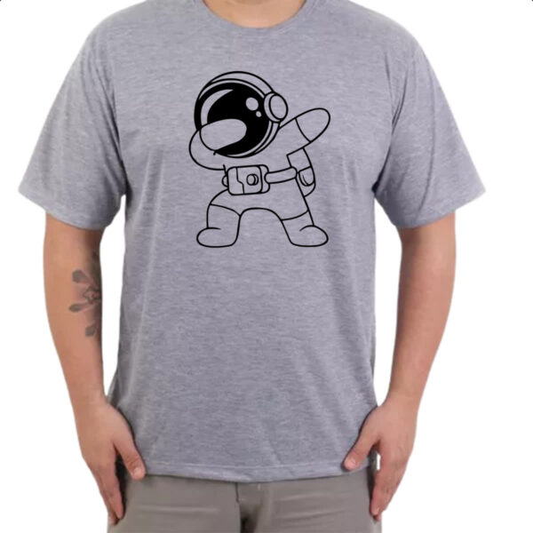 Camiseta Cinza Astronauta dab - Imagem 3