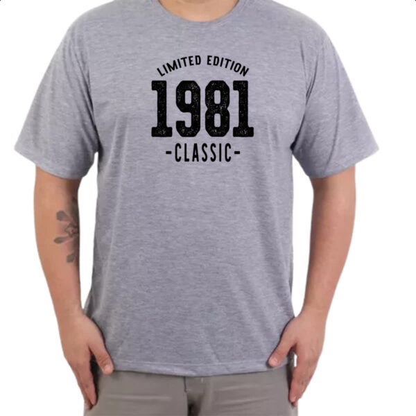 Camiseta Cinza Limited Edition Classic 1981 - Imagem 3