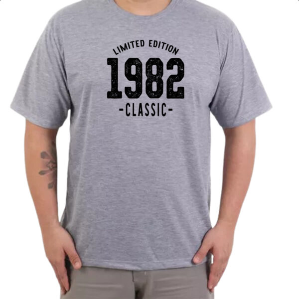 Camiseta Cinza Limited Edition Classic 1982 - Imagem 3