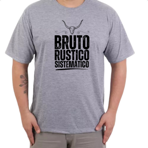 Camiseta Cinza Bruto Rustico Sistematico - Imagem 3