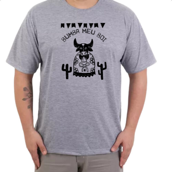 Camiseta Cinza Bumba meu boi - Imagem 3