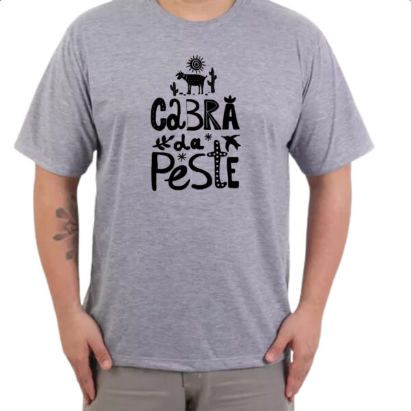 Camiseta Cinza Cabra da peste elementos nordestinos - Imagem 3