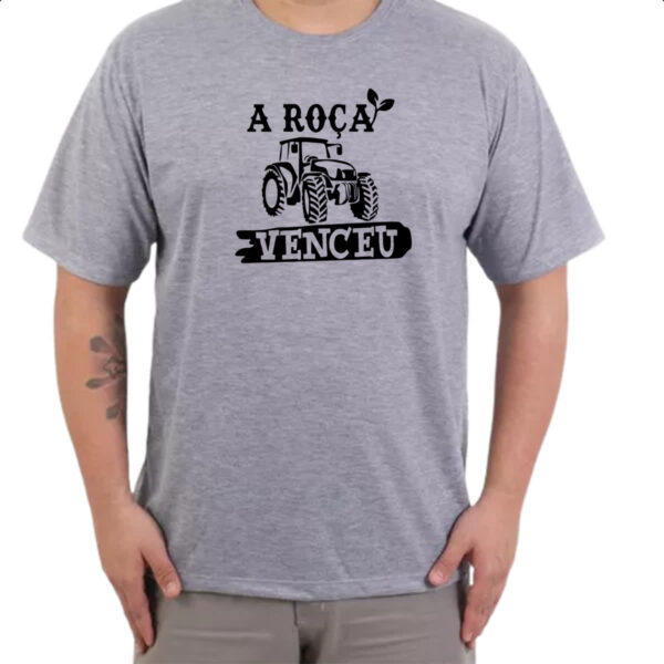 Camiseta Cinza A roca venceu - Imagem 3