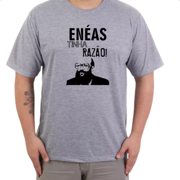 Camiseta Cinza Eneas tinha razao - Imagem 3