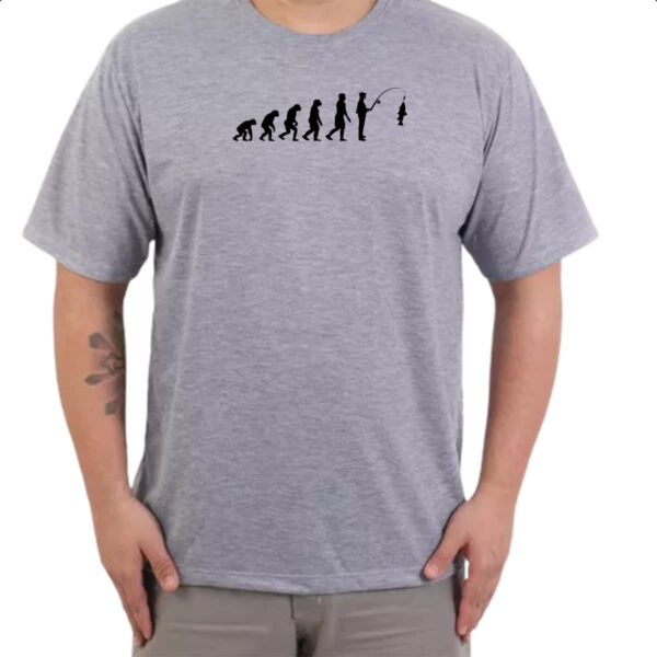 Camiseta Cinza Evolucao pescaria - Image 3