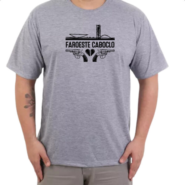 Camiseta Cinza Faroeste cabloco - Imagem 3
